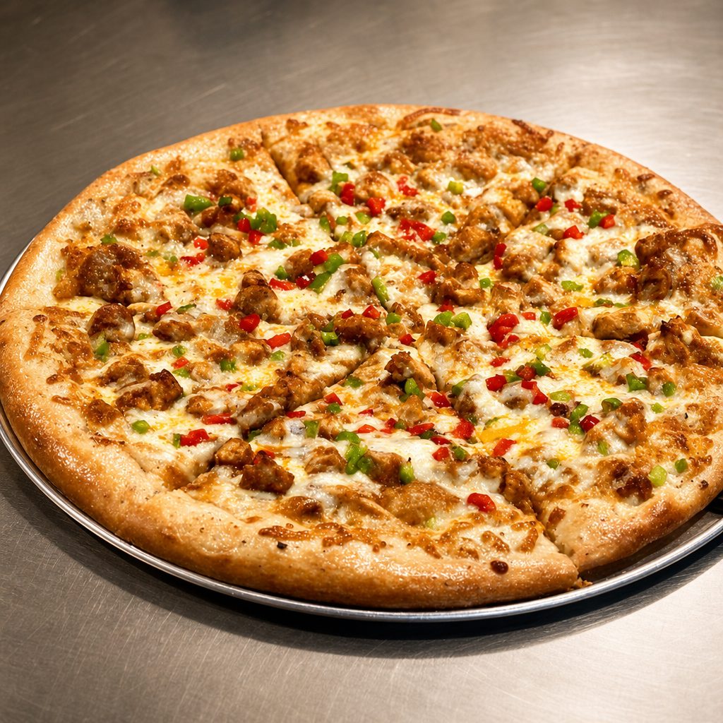Chicken Tikka Large Pizza.