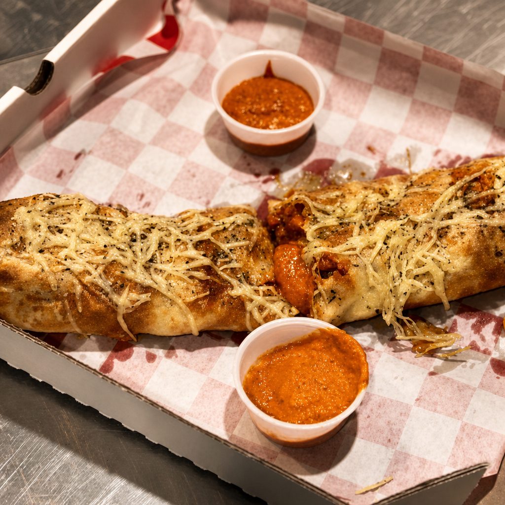 Large Chicken Tikka Stromboli.