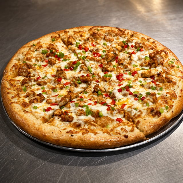 Chicken Tikka Texas Pizza.
