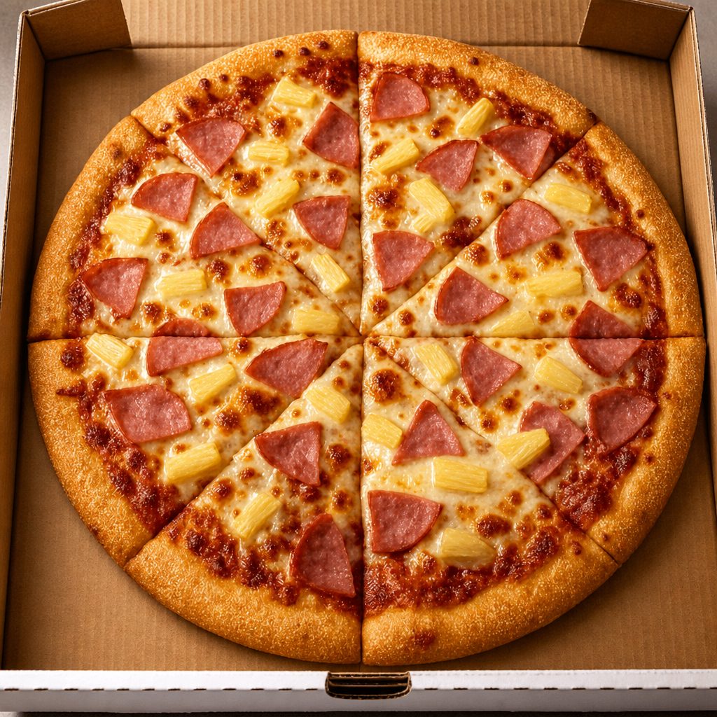 Hawaiian Pizza Texas Pizza.
