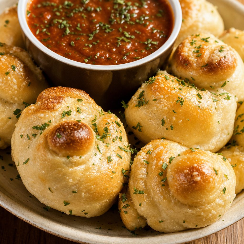 Cheesy Garlic Knots.