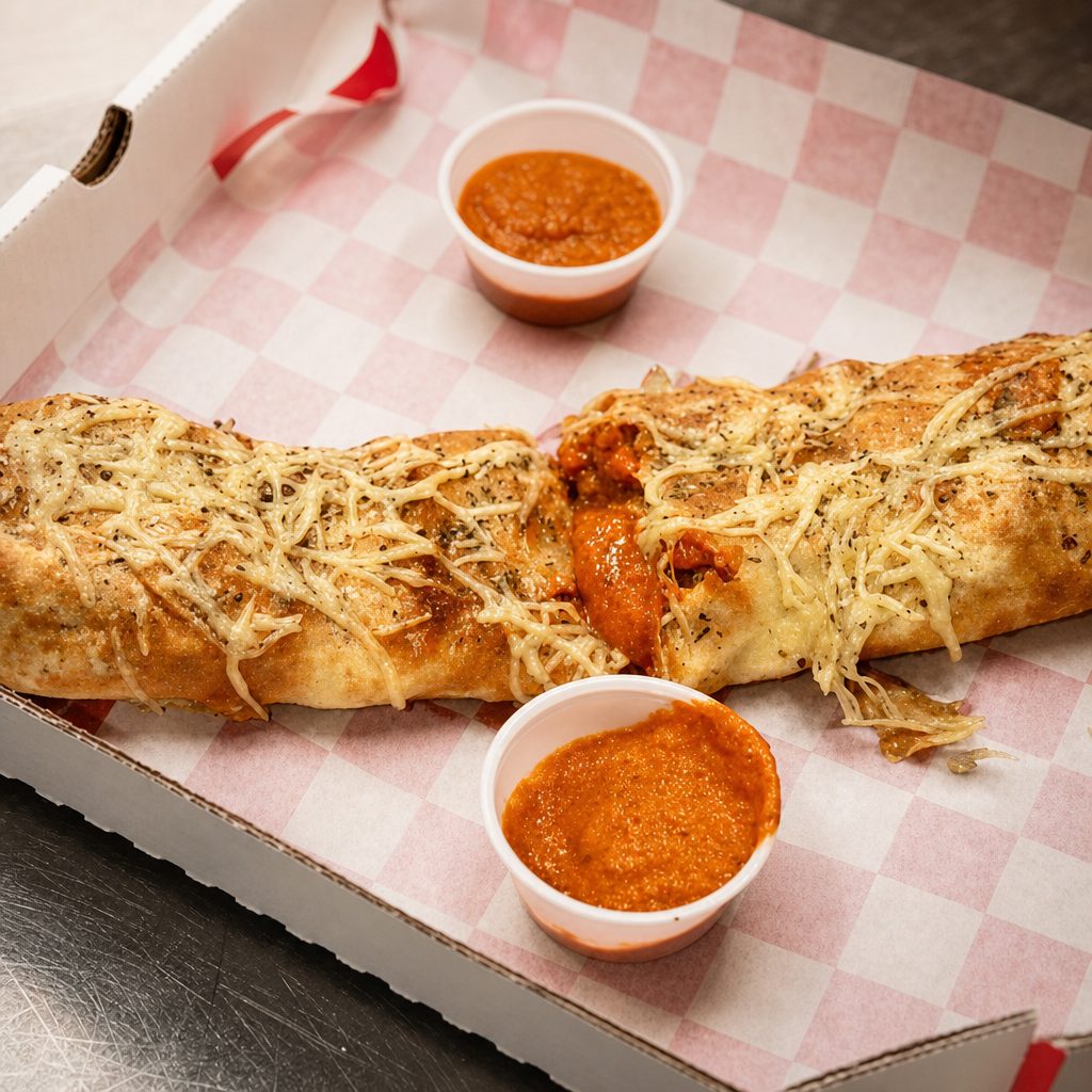 Personal Chicken Tikka Stromboli.